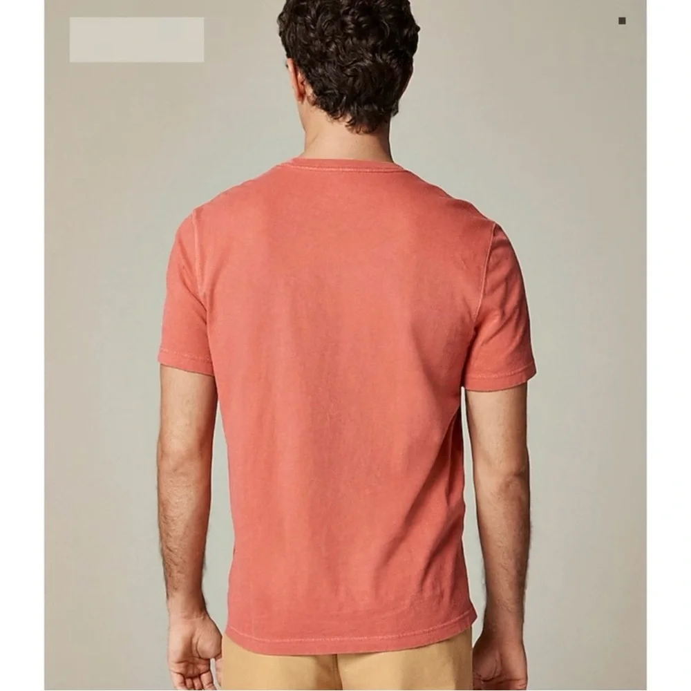 NWT J. Crew Vintage-wash Cotton Pocket T-shirt Vintage Barn Pink